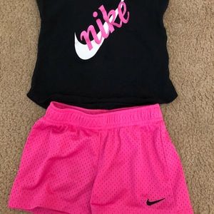 Nike baby top and short set